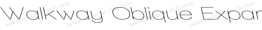 Walkway Oblique Expand字体转换